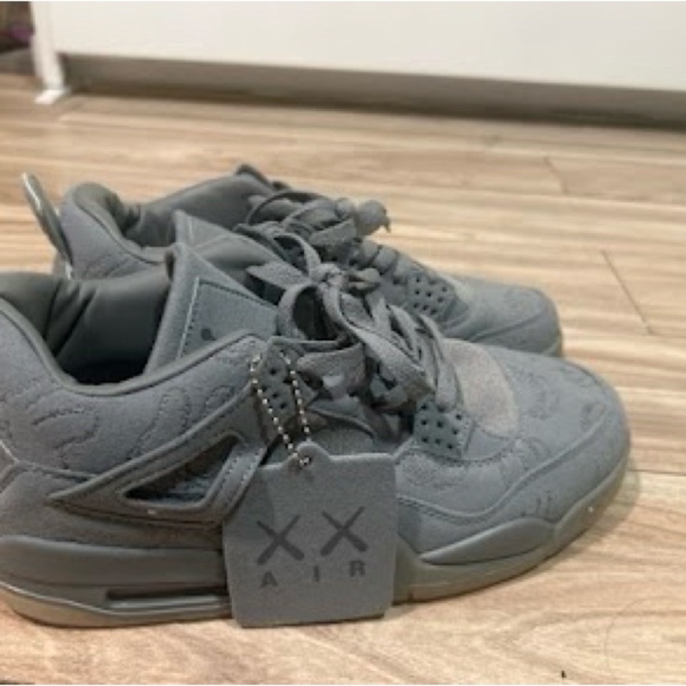 Nike Grey Suede Low-Top Sneakers with Hangtag